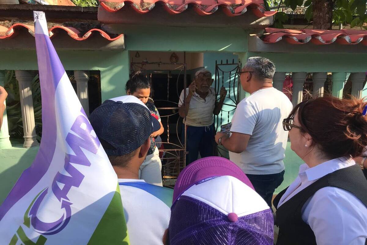 El equipo de El Cambio en Arismendi recorrió con entusiasmo las calles de Cantarrana, (2)