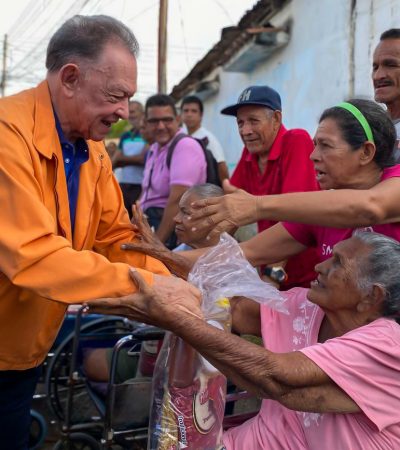 Gobernador Morel Rodríguez lleva esperanza a 1.300 familias de Ciudad Cartón con las cestas alimentarias