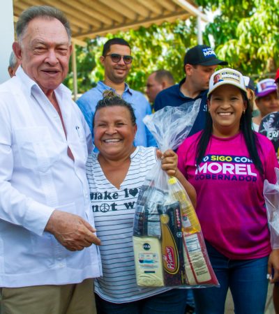 Morel Rodríguez fortalece el bienestar social con entrega de más de 1000 cestas en Díaz
