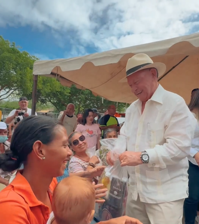Más de 1.300 familias de Gómez recibieron la cesta alimentaria de Morel Rodríguez Santa Ana
