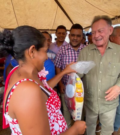 Familias de Corazón de mi Patria reciben Cesta Alimentaria de Morel Rodríguez