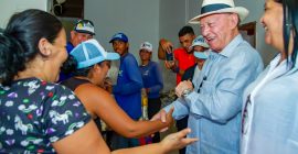 Gobernador Morel Rodríguez Ávila lleva apoyo alimentario a Isleta II, beneficiando a 1200 hogares 