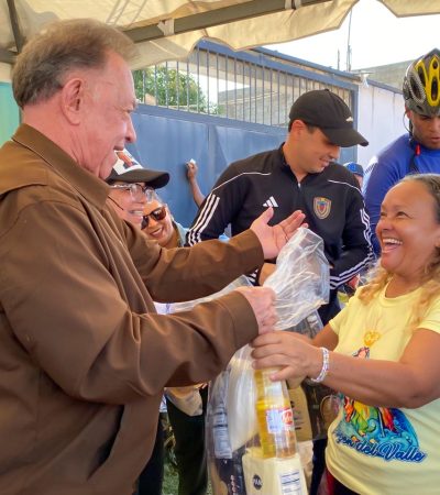Morel Rodríguez entregó 2200 cestas alimentarias en Vista Bella y Campomar