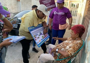 Familias de El Valle se sumaron a Casa x Casa del partido Cambiemos
