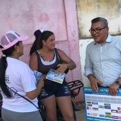 Las Huertas recibe Casa x Casa de El Cambio para la reelección de Morel Rodríguez