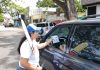 El Lápiz realiza volanteo en Crucero de Guacuco para la reelección del Gobernador