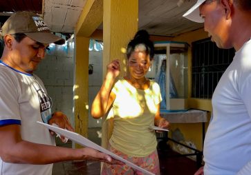 ¡Los habitantes de La Paralela están con Morel para que siga el progreso en NE!