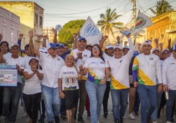 Acción Democrática se hace sentir en Punda con mensaje de participación electoral