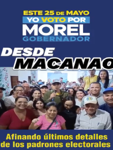 ¡Desde Macanao afinando los últimos detalles!