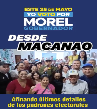 ¡Desde Macanao afinando los últimos detalles!